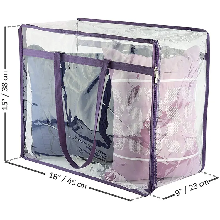 Sac en PVC d'emballage de drap de lit