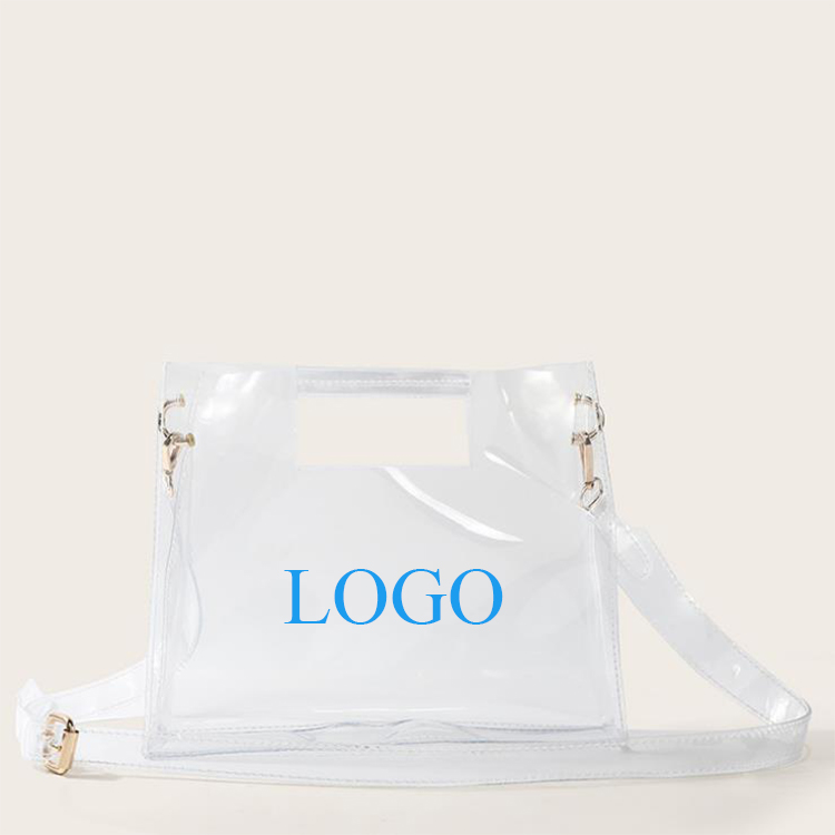 sac à bandoulière en plastique pvc transparent