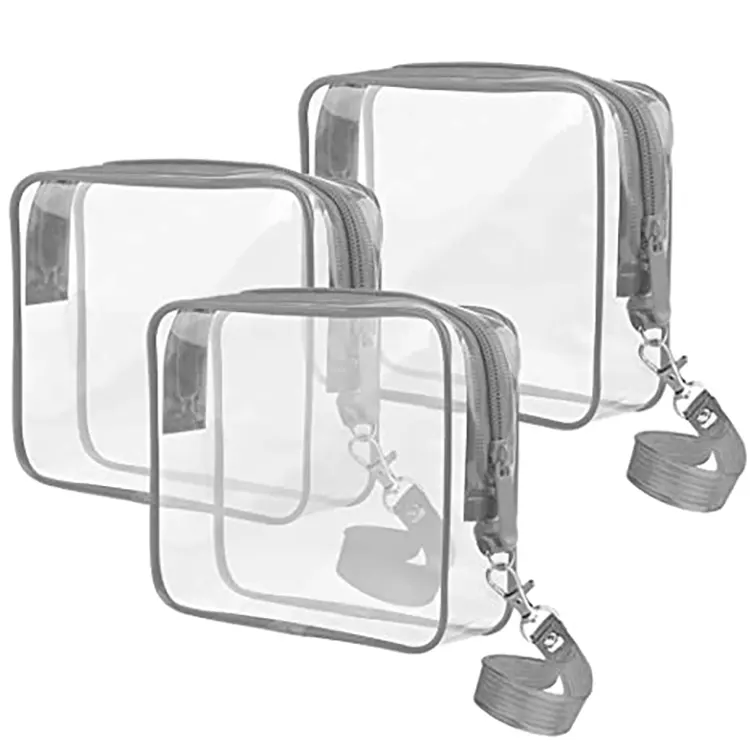 Sac cosmétique en PVC de voyage transparent