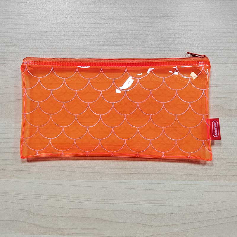 Sac à crayons en PVC coloré