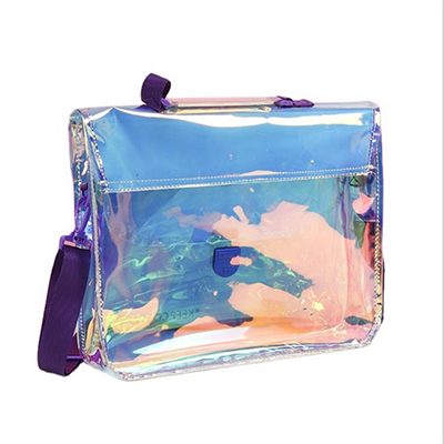 Sac fourre-tout holographique de haute qualité avec bouton