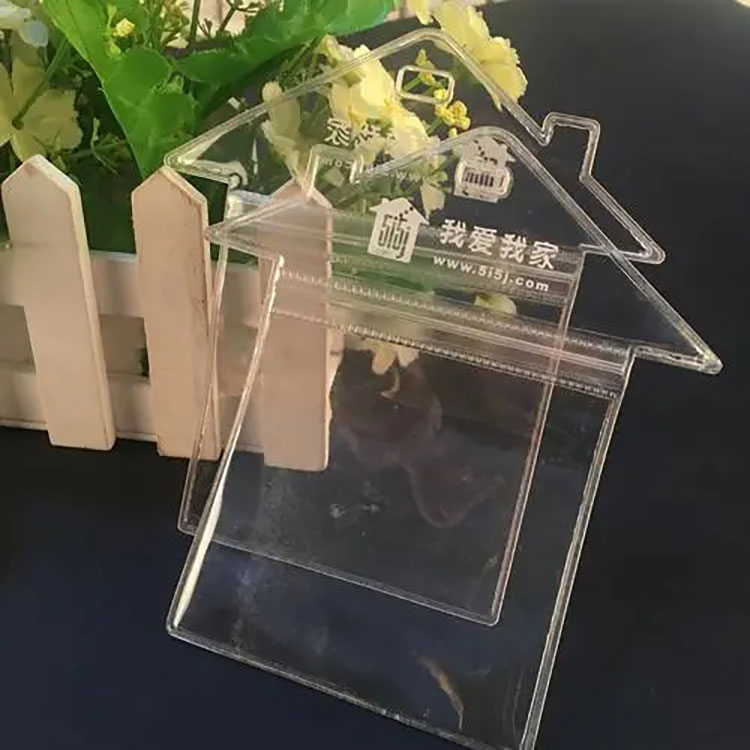 Porte-cartes transparent en PVC