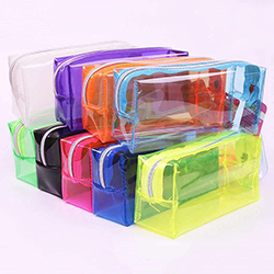 sac de papeterie en PVC sac à crayons à fermeture éclair