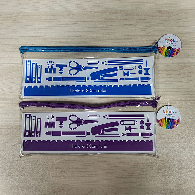 Sac à fermeture éclair pour papeterie en PVC