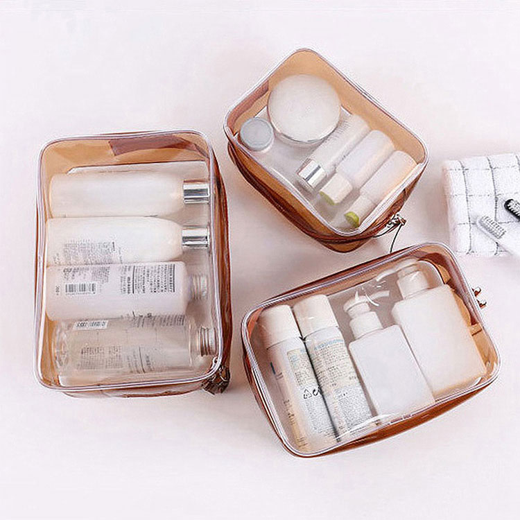 Sac cosmétique transparent en PVC