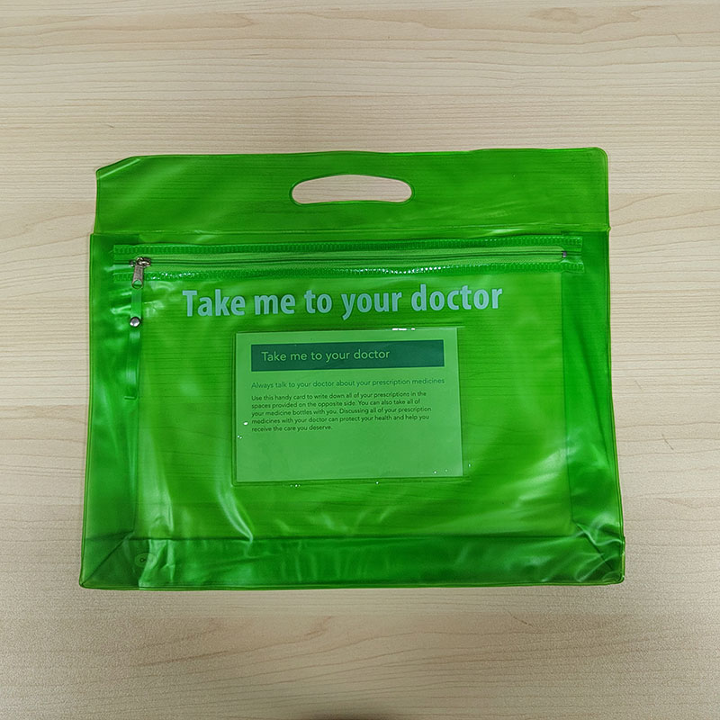 Sacs à fermeture éclair en PVC pour le médical