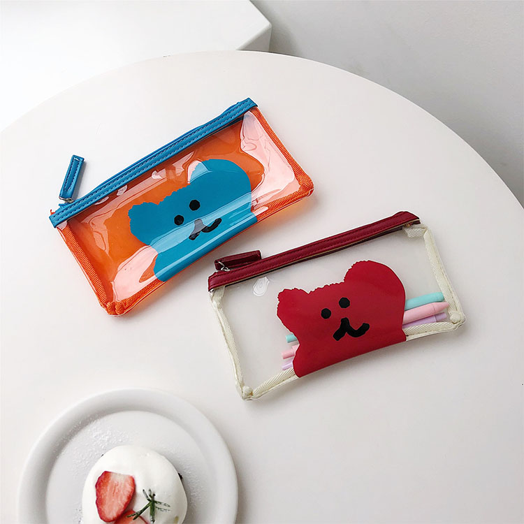 joli sac à crayons à fermeture éclair pour l'école