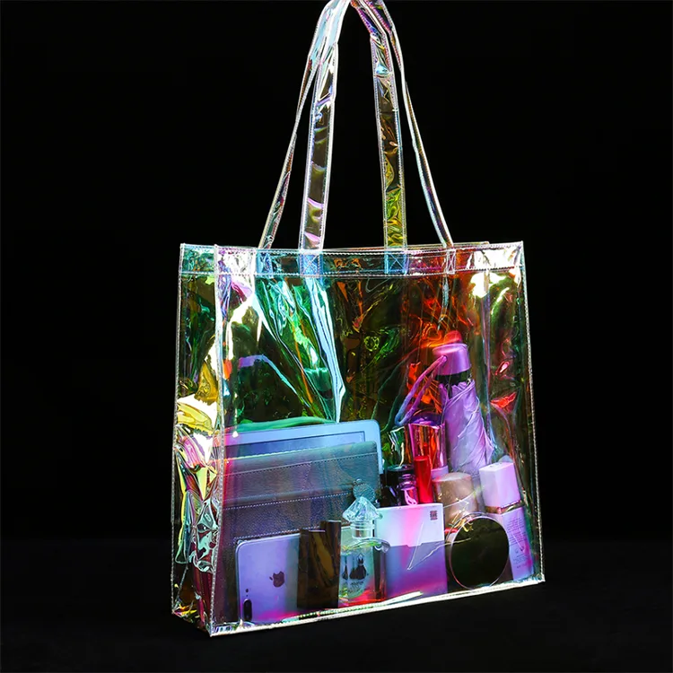 Sacs à main fourre-tout transparents en PVC transparent