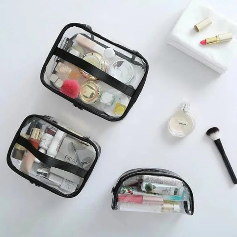 Trousse à cosmétiques de voyage avec fermeture éclair