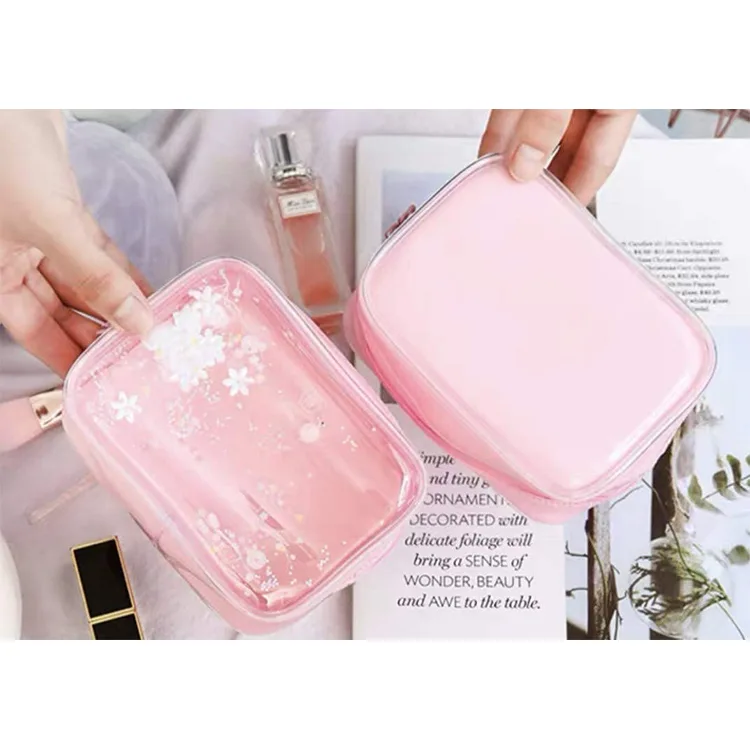 Sac de voyage en PVC rose pour femme