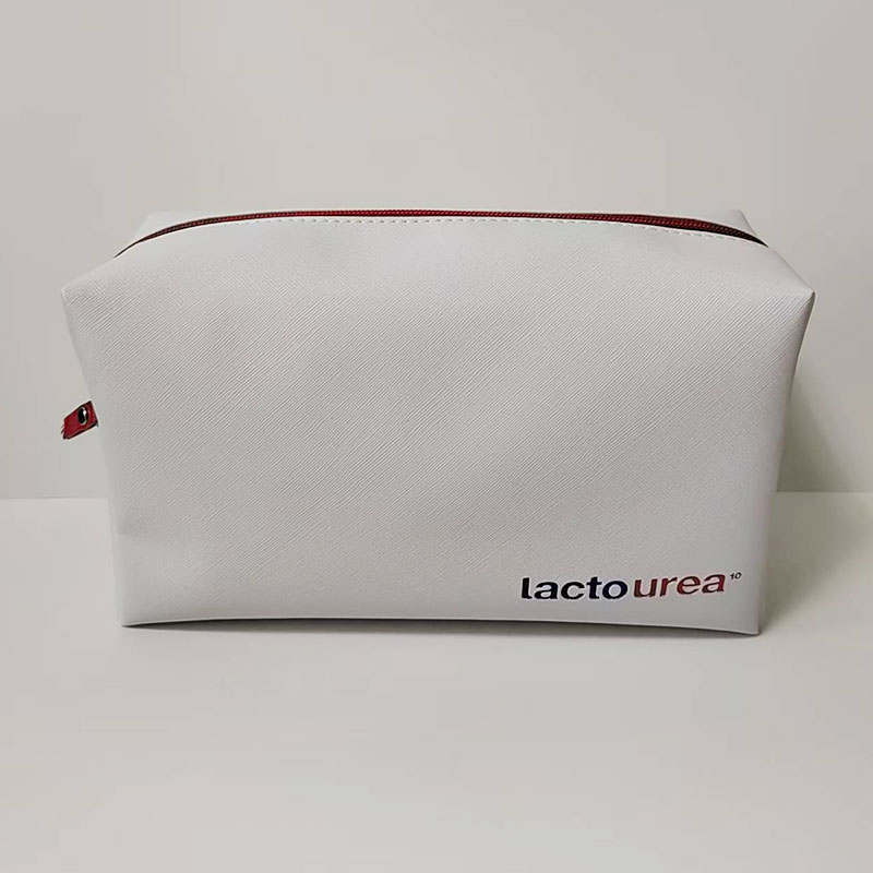 Sac blanc à fermeture éclair en PU