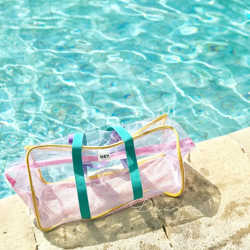 Sac à main de plage en PVC pour femme